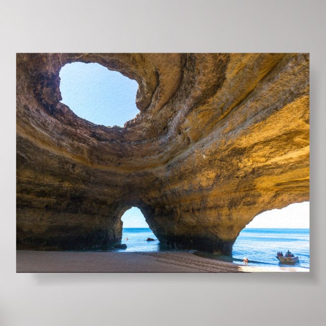 Benagil-Höhle in der Algarve Poster (Vorne)