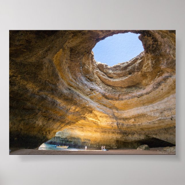 Benagil-Höhle in der Algarve Poster (Vorne)