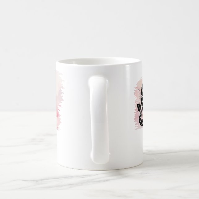 Benannt ich Bite Massasauga Schlange auf Pink Kaffeetasse (Henkel)