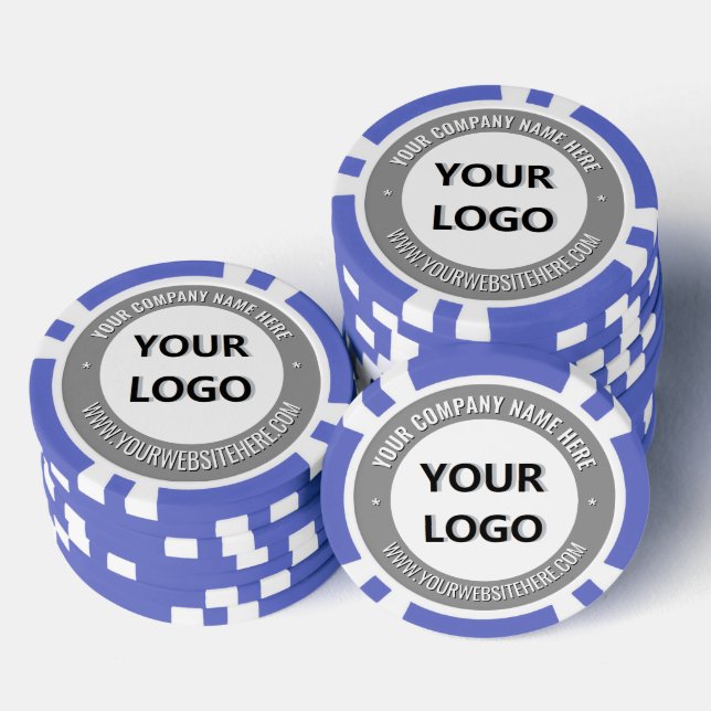 Benannte Unternehmenslogo Poker Chips Beispiel Fir (Stapel)