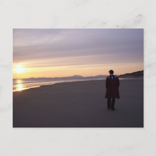 Benar Beach auf der Postkarte des Abends (Vorderseite)