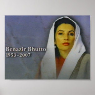 Benazir bhutto poster