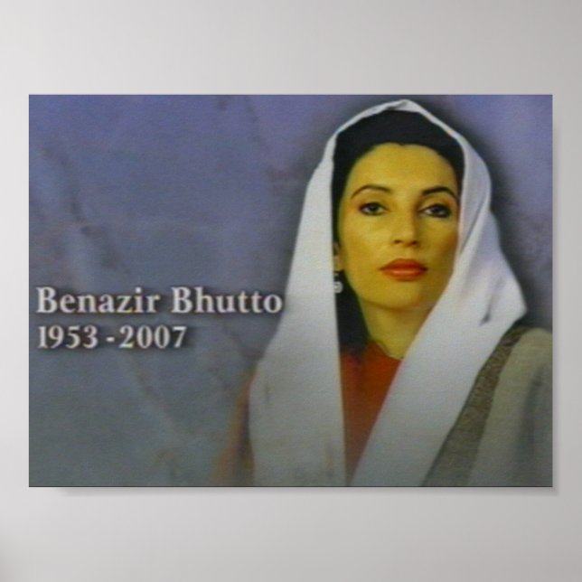 Benazir bhutto poster (Vorne)