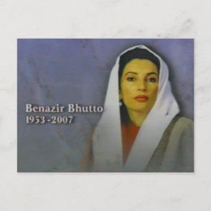 Benazir bhutto postkarte
