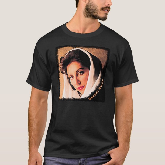 Benazir Bhutto T-Shirt (Vorderseite)