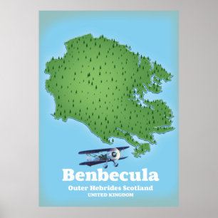 Benbecula Äußere Hebriden Schottland Poster