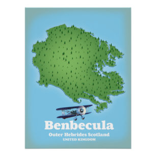 Benbecula Äußere Hebriden Schottland Poster