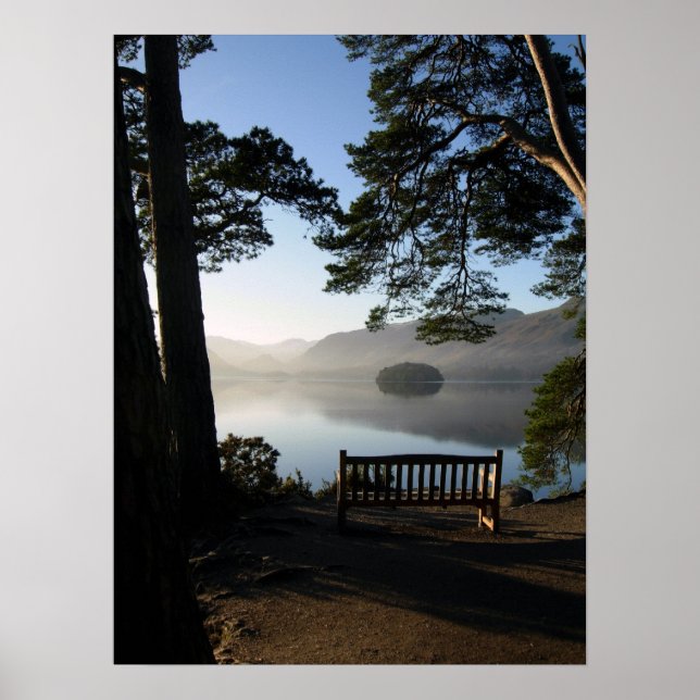 Bench at Friar's Crag Poster (Vorne)
