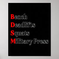Bench Deadlift Squat Militär Press Bodybuilding G