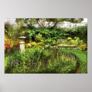Bench - Garten Vergnügen Poster