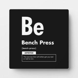 Bench Press - Periodic Table - Funny Gym Meme Fotoplatte