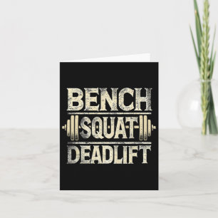 Bench Squat Deadlift Barbell Bodybuilding Karte