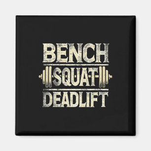 Bench Squat Deadlift Barbell Bodybuilding Magnet