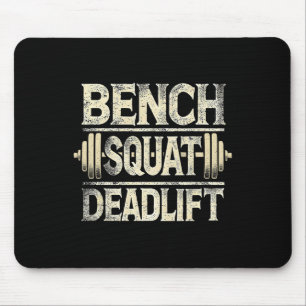 Bench Squat Deadlift Barbell Bodybuilding Mousepad