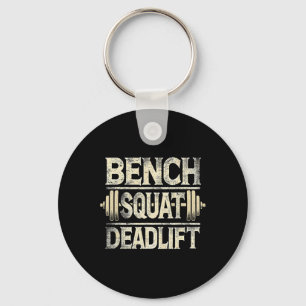 Bench Squat Deadlift Barbell Bodybuilding Schlüsselanhänger