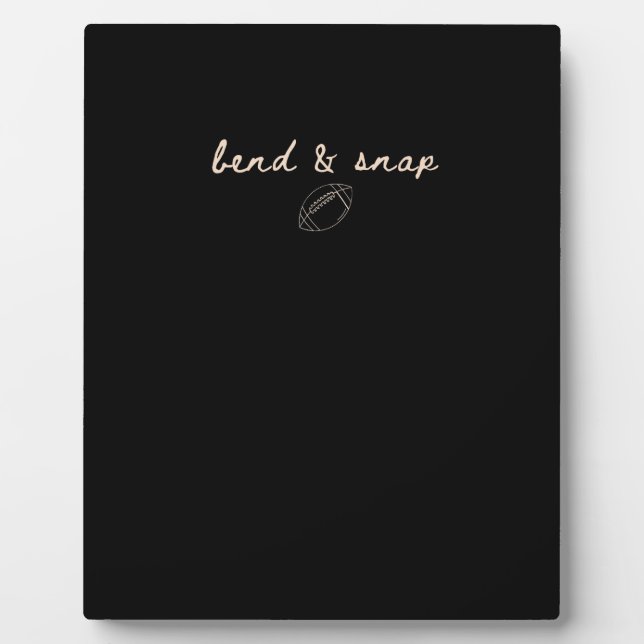 Bend Football Dies ist der Erntedank zum Saisonspi Fotoplatte (Vorderseite)