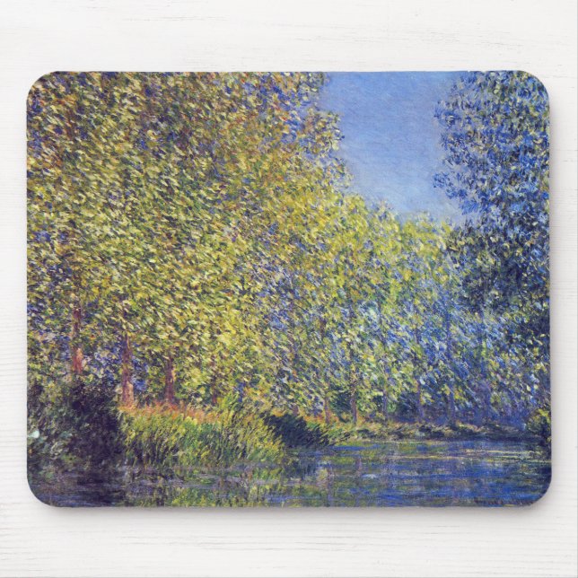 Bend in Epte River bei Giverny von Claude Monet Mousepad (Vorne)