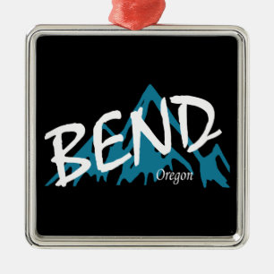 Bend Oregon Berge Ornament Aus Metall