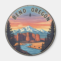 Bend Oregon Küste Reise Postkarte