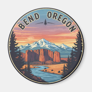 Bend Oregon Küste Reise Postkarte Magnet