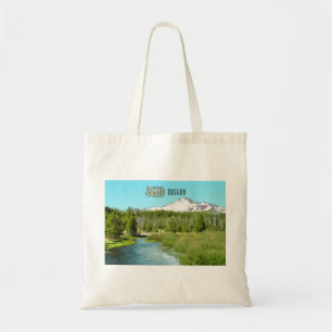 Bend Oregon Mountain River Forest Vintag Tragetasche