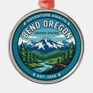 Bend Oregon Ornament Aus Metall