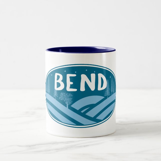 Bend Oregon Outdoor Zweifarbige Tasse (Mittel)