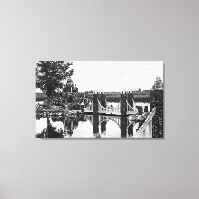 Bend, Oregon Petersons Rock Garden Fotograf Leinwanddruck (Vorderseite)