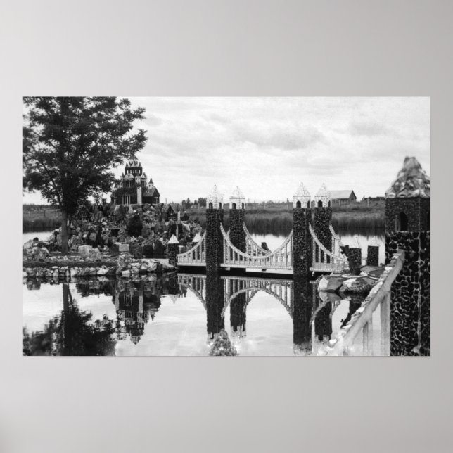 Bend, Oregon Petersons Rock Garden Fotograf Poster (Vorne)