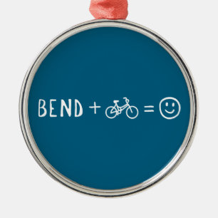 Bend Oregon Plus Bikes Macht Dich Glücklich Ornament Aus Metall