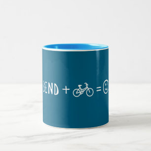 Bend Oregon Plus Bikes Macht Dich Glücklich Zweifarbige Tasse