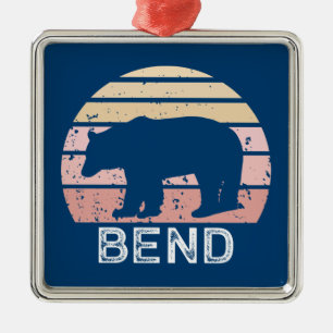 Bend Retro Bär Ornament Aus Metall