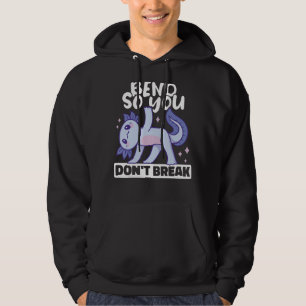 Bend So brechen Sie nicht Yoga Instructor Meditati Hoodie