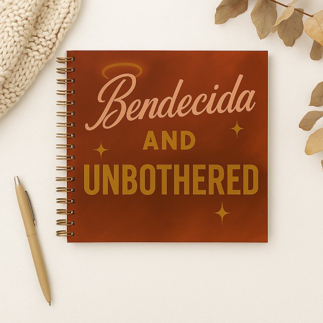 "Bendecida und Unbothered" individuelles Journal  Notizbuch (Von Creator hochgeladen)