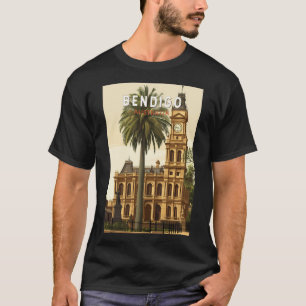 Bendigo Australien Reise Kunst Vintage T-Shirt