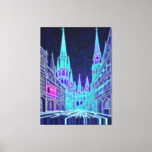 Bending Acropolis Leinwanddruck