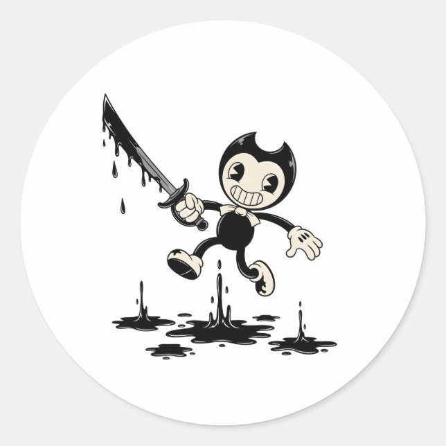 Bendy and the Ink Machine Aufkleber - Retro-Horror (Vorderseite)