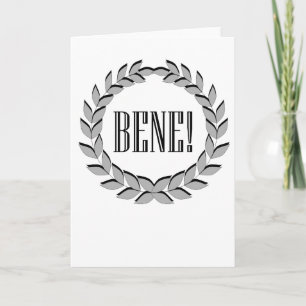 Bene! Guter Job! Karte