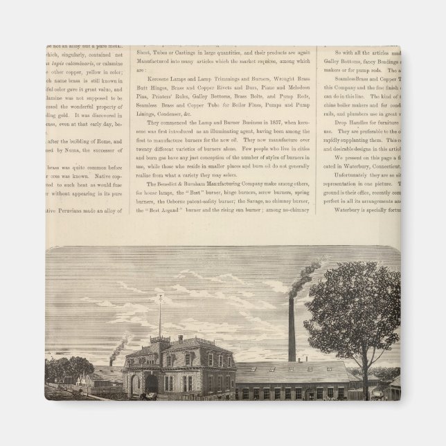 Benedict und Burnham Manufacturing Company Magnet (Vorne)