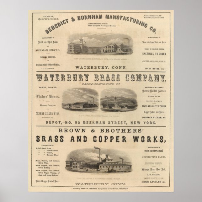 Benedict und Burnham Manufacturing Company Poster (Vorne)
