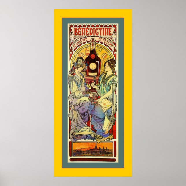 Benedikine ~ Vintage Werbung Poster (Vorne)