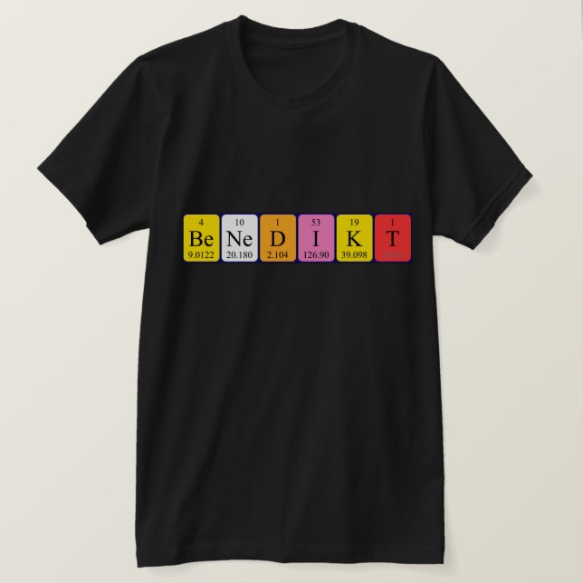 Benedikt Periodenname Shirt (Design vorne)