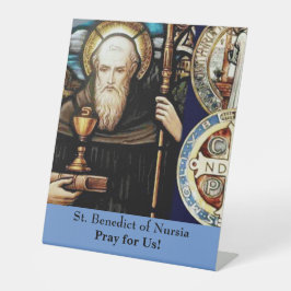 Benedikt von Nursia Sockelschild