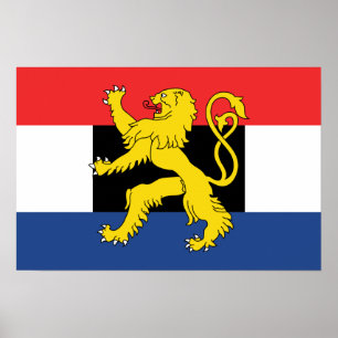 Benelux-Flagge Poster