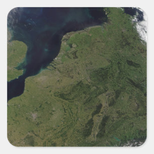 Benelux-Länder Quadratischer Aufkleber