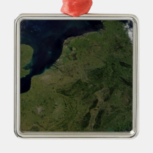 Benelux-Länder Silbernes Ornament