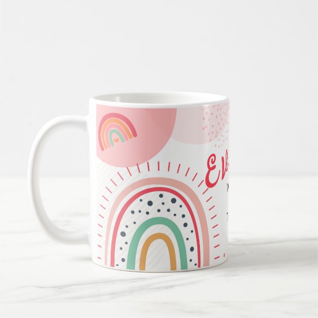 Benennen Dankbarkeit Rainbow Colour Kaffee Tasse a (Links)