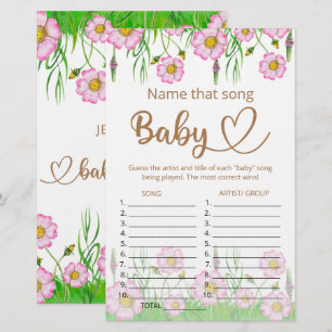 Benennen Sie das Baby Dusche Spiel