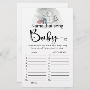 Benennen Sie das Baby Dusche Spiel