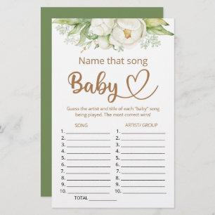 Benennen Sie das Baby Dusche Spiel